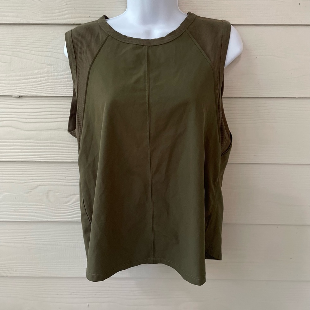Evereve Olive Green Sleeveless Tank